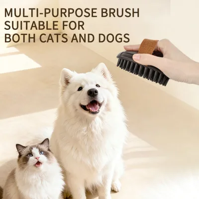Wholesale Eco-Friendly Petjoy Pet Shower Brush with Rubber Massage Heads for Dog Cat & Small Animal Grooming in Bathroom