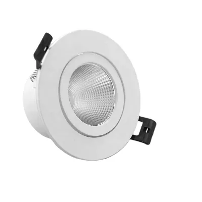 GISIH 7W Super Bright Anti-Glare Cob LED Ceiling Downlight Adjustable Recessed Luz for Hotel Office Home Simple Modern Aluminum