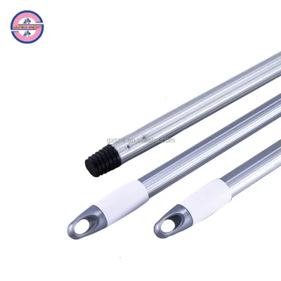 2024 Customized Size Aluminum Alloy Metal Broom Mop Brush Dustpan Plunger Handle With Plastic Italian Thread