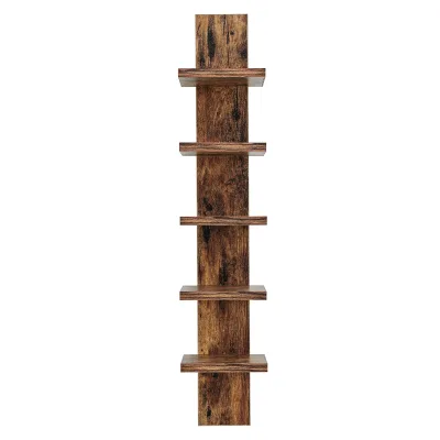 Hot Sales Wood Hanging Display Shelf Floating Storage Home Decor Organizer Tall Tower Design Utility Shelf