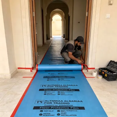 Moisture-Proof Ground Protection Mat 1.2m Wide Floor Protection Roll for Wood Floors