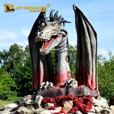 MY DINO Realistic Animatronic Dragon Model for Sale Infrared Sensor / Remote Control / Coin Operated / Timer System AD-001