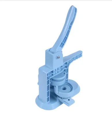 58mm 2022 Hot Selling Sky Blue DIY Button Maker Machine+100pcs Material +one Cutter Board +one Cutter