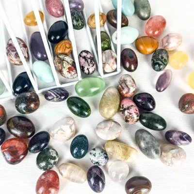 Hot Selling Spiritual Healing Polished Gemstone Crystal Multi Material Tumbled Stone for Lucky