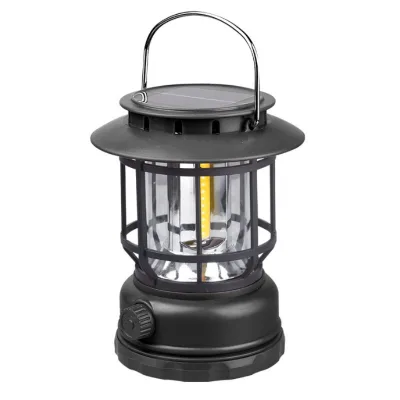 High Quality Wholesale Solar Outdoor Camping Retro Multifunctional Light Torch Light Handheld Light