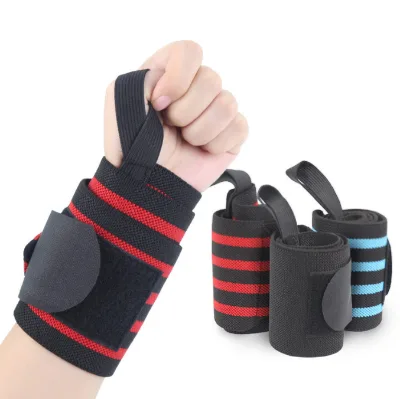 Hot Selling Custom Gym Fitness Wrist Brace Support Workout Weight Lifting Wrist Straps Wraps for Men Women