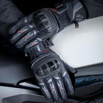Wholesale Wear-resistant Motorcycle Riding Gloves Waterproof Fleece Lined Thermal Winter Protective Gloves OEM ODM