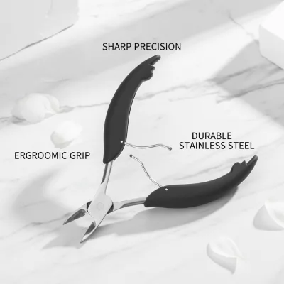 Professional Ingrown Toenail Pliers Stainless Steel Bent Nose Nail Nipper for Podiatry Manicure Pedicure Tools