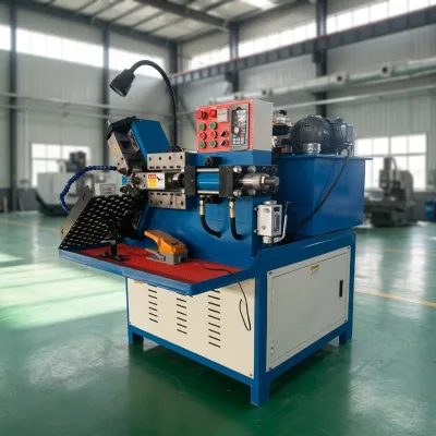 Hydraulic 3-Roll Thread Rolling Machine Cold Extrusion Processing for Thread Straight Pattern Knurling on Round Pipe Surface