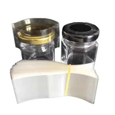 Custom Wholesale Clear PVC Heat Shrink Bags with Perforated Tear Line for Essential Oil Dropper Bottles & Cosmetic Glass Jars
