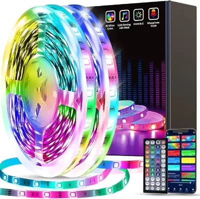 Magic 5050RGB LED Strip Aluminum Copper WS2811 IC IP20/IP65/67 Cuttable 12V DC for UL Certified 5m Length 80 IP65 PCB Rohs