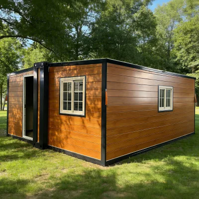 Hot Sale 2 in 1 Expandable Container Modular Windproof Insulated Prefab Quick Assembly Portable Spacious Expandable Prefab Home