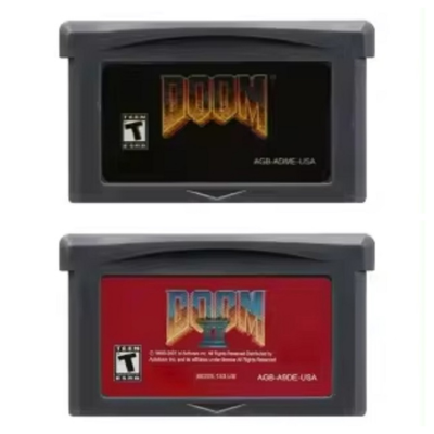 GBA Game Cartridge 32 Bit Video Game Console Card Doom I 1 Doom II 2 GameBoy Advance for GBA