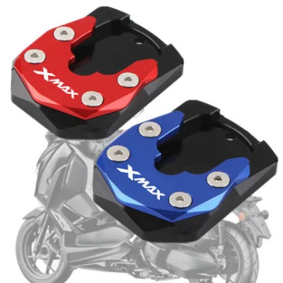 For YAMAHA XMAX 125 XMAX 250 XMAX 300 Motorcycle Accessories CNC Flat Foot Side Stand Extension Kickstand Pad Plate Support