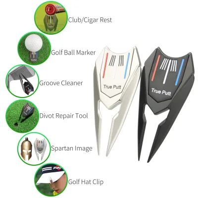 High Quality Custom Metal and Aluminium Alloy Zinc Golf Divot Repair Tool Hot-Selling Accessory