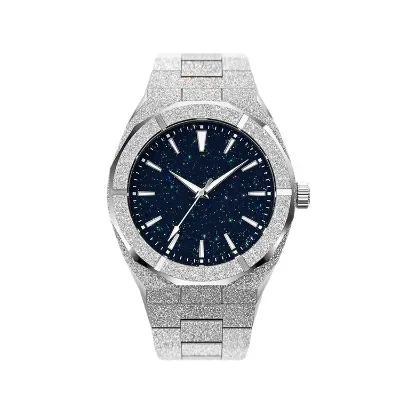 Wholesale Custom Horloge Frosting Luxury Jam Tangan Men Styles Watches