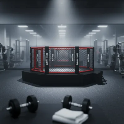 Angtian Factory Produce Easy Install UFC Competition Boxing Wrestling 16 ft 20 ft MMA Ring Cage for Fighting Center