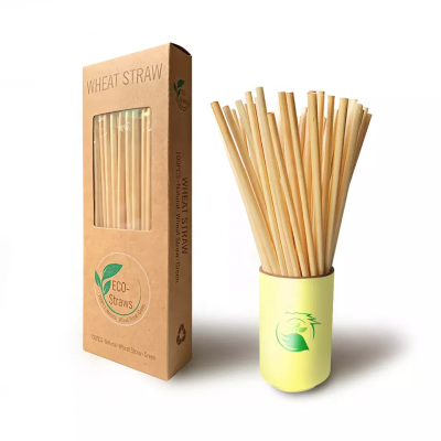 Eco Friendly Drinking Straw Organic Natural Edible 100% Disposable Reed Rice Straw Wheat Straw