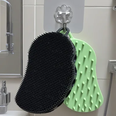 Waterproof Manual Silicone Facial Cleansing Brush Exfoliator Soft Skin Care Brushes for Body Use