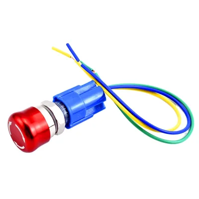 Round Push Rotary Emergency Stop Switch 16MM 19MM 22MM