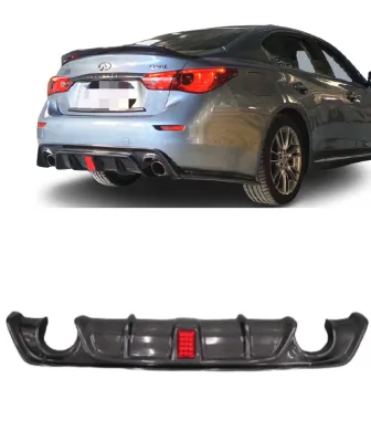 Hot Sale HoneyComb Style Rear Diffuser for Q60 Rear Bumper Splitter Lip Perfect Fitment