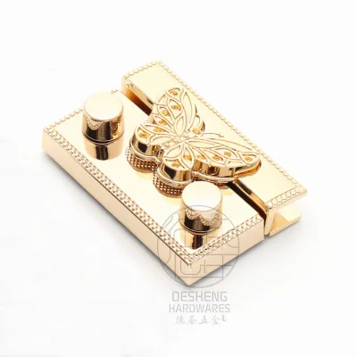 High-end Zinc Alloy Square Butterfly Lock 3D Magnetic Button Buckle Durable Eco-Friendly Waterproof Women's Bag Accessories