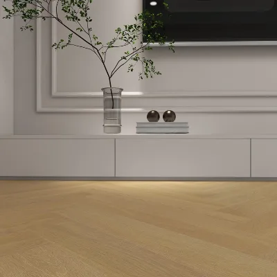 Prefinished 15mm Handscraped Eucalyptus Engineered Wood Flooring Walnut PVC Waterproof for Indoor Kitchen Use