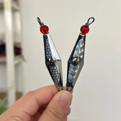 Diamond Shape Holographic Rotating Reflector Saltwater Salmon Trout Trolling Tackle Fishing Dodger Flasher