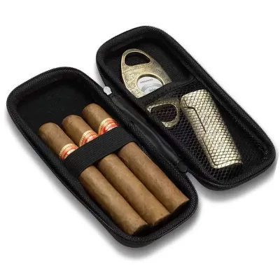 Large Capacity Men's Cigar Carrying Bag 6-8 Sets Outdoor Travel Storage Box Elegant Cigar Accessories