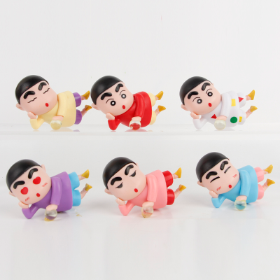 Crayon Shin Chan Series Japanese Cartoon Peripheral Trendy Clothing Ingredients Shin Chan Figurine Models Ornaments