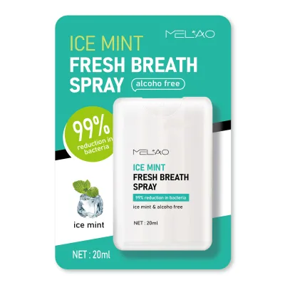 Alcohol Free Mouth Spray Cool Mint Orange Flavor Travel Size Oral Spray Mouth Freshener Spray