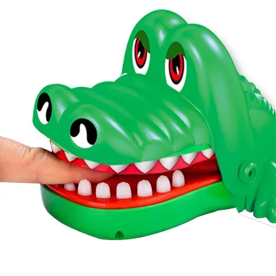 KK New Crocodile Teeth Toys Games for Kids,Crocodile Biting Finger Dentist Games,Funny Alligator Teeth Game Toy