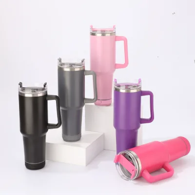 K141 Speaker Tumbler 40 oz Tumbler with Handle and Built-in Speaker Wireless Tumbler Cup with Straw and Lid