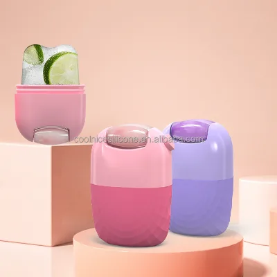 High Level Fashion Design Silicone Material Massage Tool Jade Roller Face Ice Lattice Reusable DIY Facial Massage Accessories