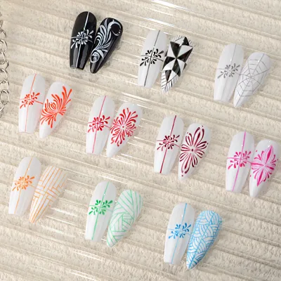Professional Line Art Gels Neon Color Painting Nail Art Design UV Lamp Long Lasting DIY Gel
