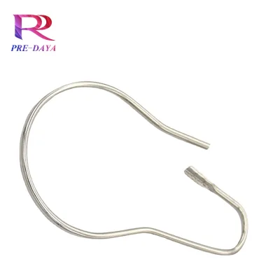 Extended Hoist Hook Curtain Ring - Metal Adjustable Hook for Rods - Openable Shower Curtain and Curtain Rings