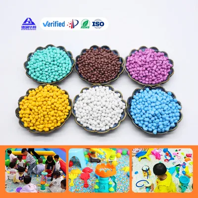 High Quality Imitation Porcelain Sand Non Toxic Dust Free Colorful Granules for Sensory Play and Sandbox Toy