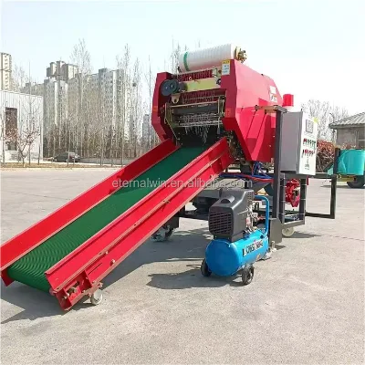 Automatic Motor Straw Baler Machine High Productivity Mini Round Baler for Hay Corn Silage & Alfalfa-Eternalwin Brand