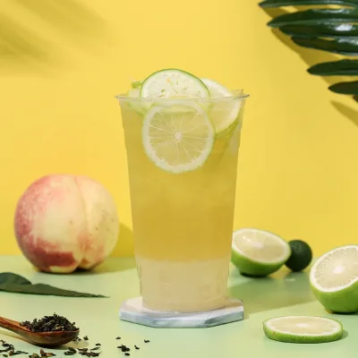 HENGZHI Juice Peach Oolong Lemon Tea Fresh Raw Milk Tea Bubble Tea Ingredients Oolong Tea Leaf Fructose Syrup Coconut Jelly Bag
