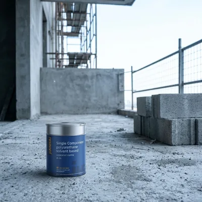 W-01 CE Approved UV Stable Oil Solvent Eco-Friendly Polyurethane Seamless Leak Stop Waterproof Coating for Residential Wall