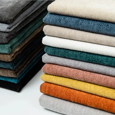 300gsm Thickened Chenille Sofa Fabric Herringbone Pattern Cushion Throw Pillow Fabric Sofa