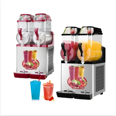 Industrial Brand Mobile Ice Slushy Slush Food Truck Trailer Cart Triple Cups Making Daiquiri Machine Frozen Commercial for Sale