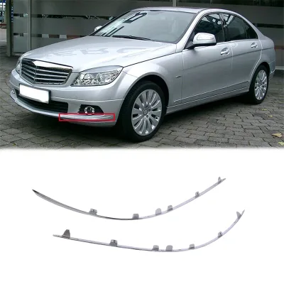 For C-Class W204 Front Bumper Decorative Chrome Strip 2048850721 2048850821 New Wholesale High Quality Parts