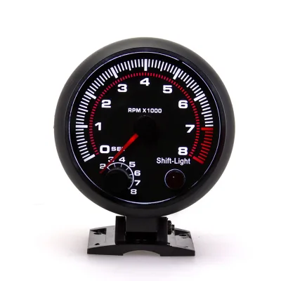 3.75 Inch 12V Tachometer 4-6-8 Cylinder Gasoline Car High Accuracy Auto Electric Digital 0-8000 RPM Gauge