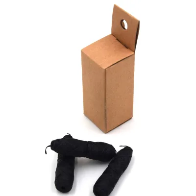 Bamboo Charcoal/PLA Dental Floss Mint Flavored Teeth Cleaning Biodegradable Vegan or Candelilla Wax Paper Box Package