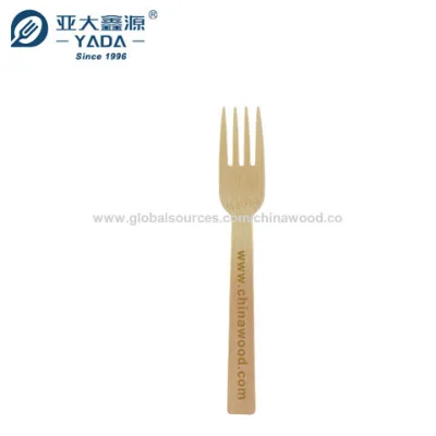 YADA Factory Price 17cm Bamboo Fork Disposable Bamboo cutlery For Picnic Restaurant Party Take - away Food