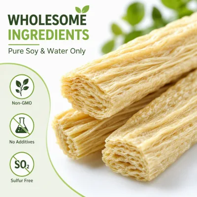 Wholesale Non-GMO Dried Soybean Stick Premium High Protein Fuzhu China Origin Dried Bean Curd Asparagus for Food Manufacturers