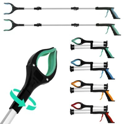 Foldable Gripper Extender Hand Tools Litter Reachers Picker Portable Collapsible Garbage Grabber Tools Extendable cleaning tools