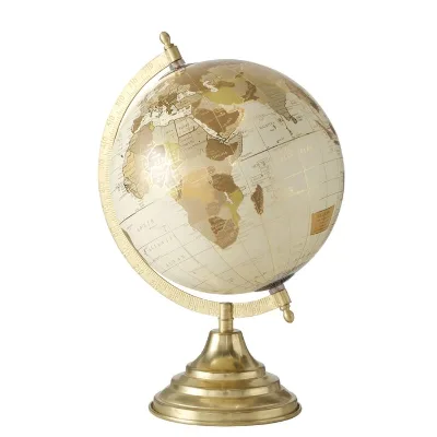 Modern Gold Magnetic Levitating Metal Globe Wireless Induction for Mens Womens Birthday Gift Stylish Decorative Handicraft