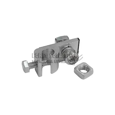 Steel Aluminium Solar Ground Lug Bracket Weather-Resistant Solar Mount Clip for Framed PV Modules Anodized Finish Solar System